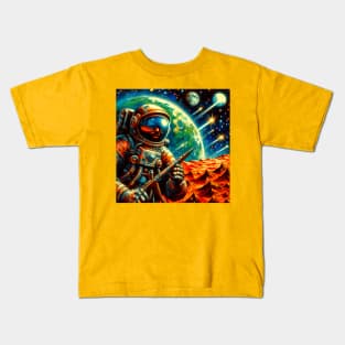 MARS AND THE STARS 5 Kids T-Shirt